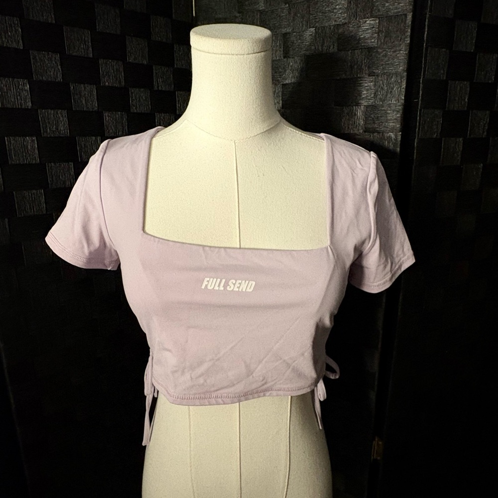 Full Send Women's Lavender Crop Top